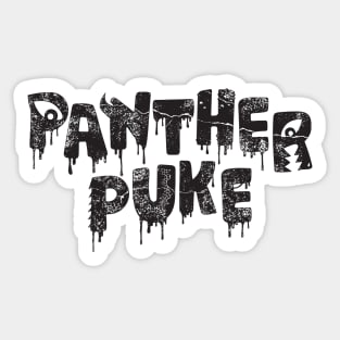 Spoopy Time Panther Puke Sticker